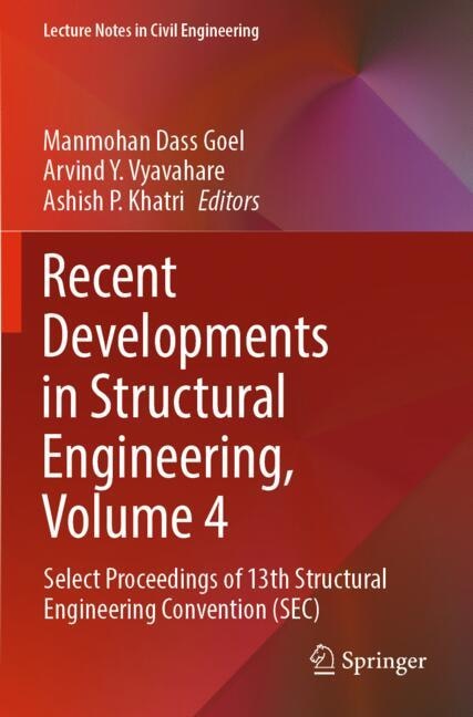 Couverture_Recent Developments in Structural Engineering, Volume 4