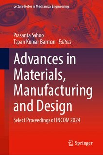 Front cover_Advances in Materials, Manufacturing and Design
