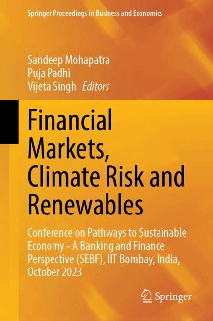 Couverture_Financial Markets, Climate Risk and Renewables