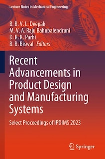 Front cover_Recent Advancements in Product Design and Manufacturing Systems