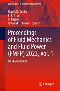 Couverture_Proceedings of Fluid Mechanics and Fluid Power (FMFP) 2023, Vol. 1