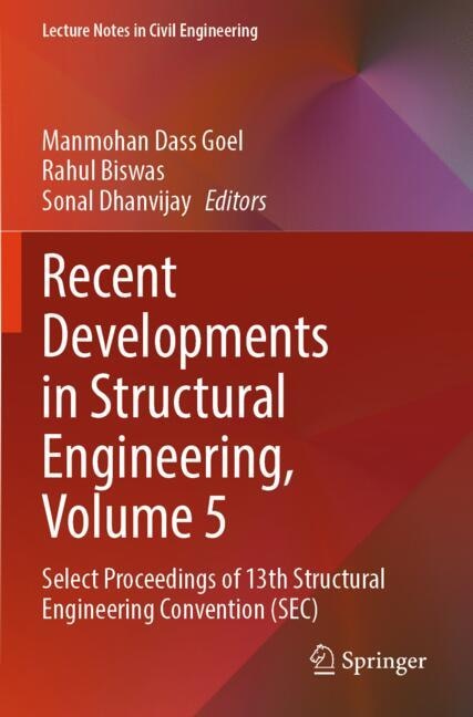 Couverture_Recent Developments in Structural Engineering, Volume 5