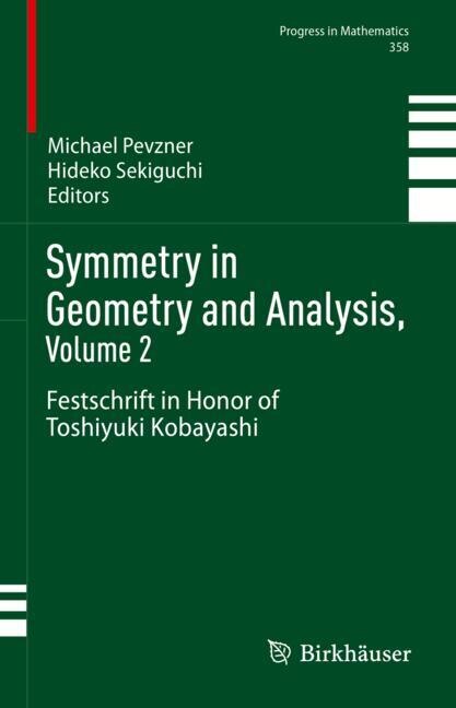 Front cover_Symmetry in Geometry and Analysis, Volume 2