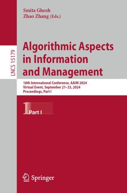 Front cover_Algorithmic Aspects in Information and Management