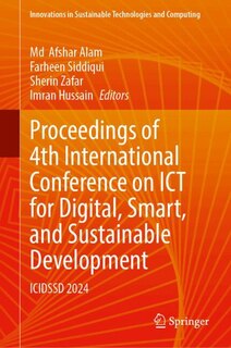 Couverture_Proceedings of 4th International Conference on ICT for Digital, Smart, and Sustainable Development