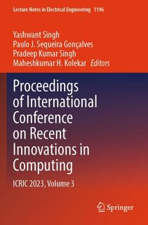 Couverture_Proceedings of International Conference on Recent Innovations in Computing