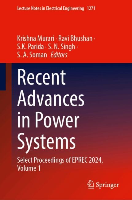 Couverture_Recent Advances in Power Systems