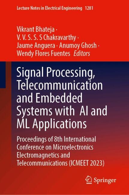 Couverture_Signal Processing, Telecommunication and Embedded Systems with AI and ML Applications