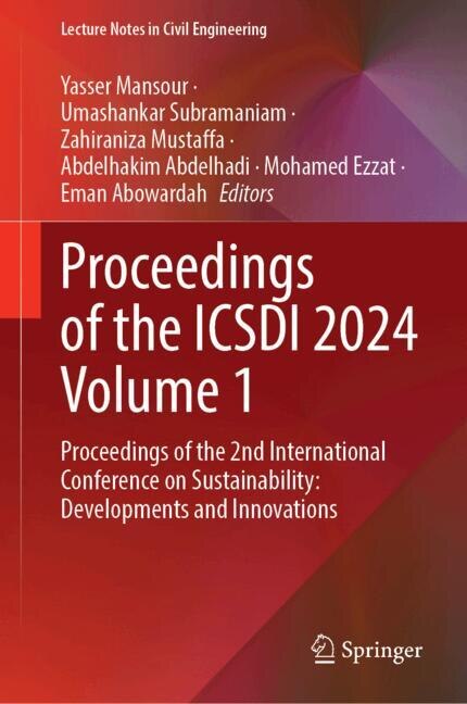 Front cover_Proceedings of the ICSDI 2024 Volume 1