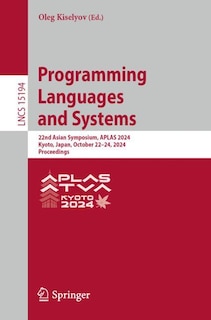 Front cover_Programming Languages and Systems