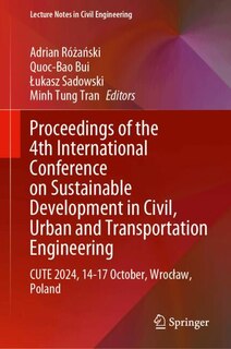 Couverture_Proceedings of the 4th International Conference on Sustainable Development in Civil, Urban and Transportation Engineering