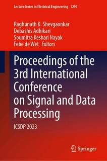 Front cover_Proceedings of the 3rd International Conference on Signal and Data Processing