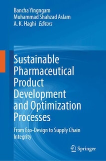 Couverture_Sustainable Pharmaceutical Product Development and Optimization Processes