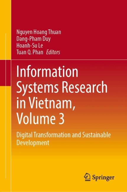 Front cover_Information Systems Research in Vietnam, Volume 3