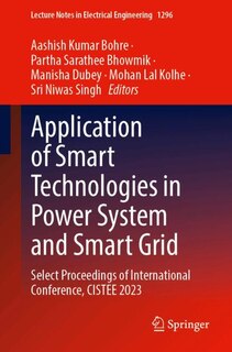 Couverture_Application of Smart Technologies in Power System and Smart Grid