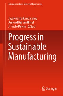 Front cover_Progress in Sustainable Manufacturing