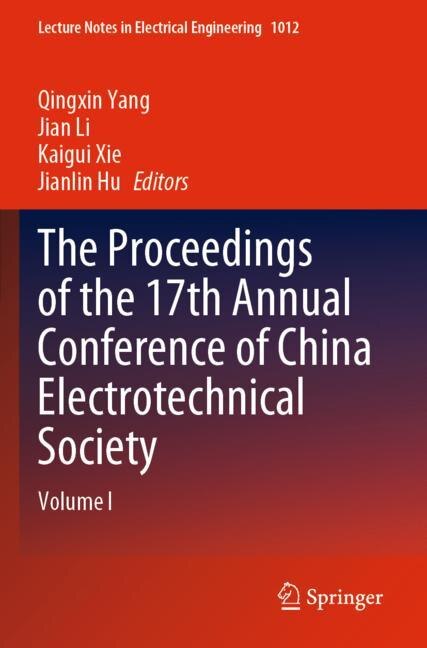 Front cover_The Proceedings of the 17th Annual Conference of China Electrotechnical Society