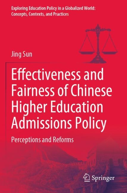 Couverture_Effectiveness and Fairness of Chinese Higher Education Admissions Policy