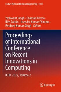 Front cover_Proceedings of International Conference on Recent Innovations in Computing