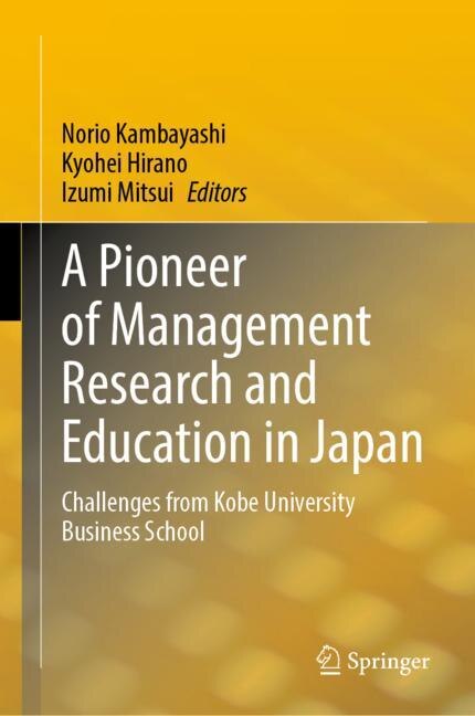 Front cover_A Pioneer of Management Research and Education in Japan