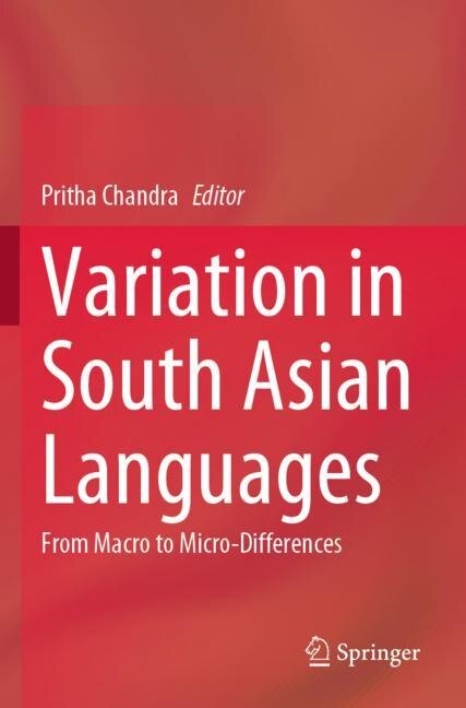 Couverture_Variation in South Asian Languages