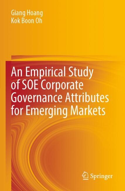 Couverture_An Empirical Study of SOE Corporate Governance Attributes for Emerging Markets