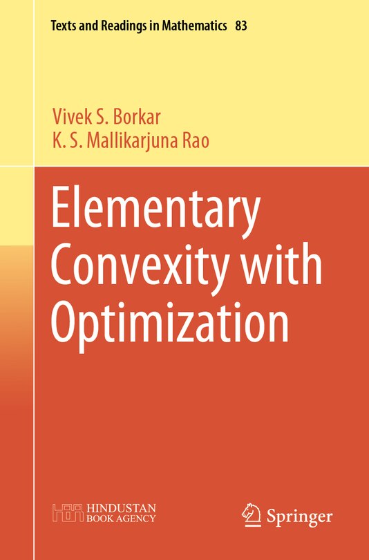 Front cover_Elementary Convexity with Optimization