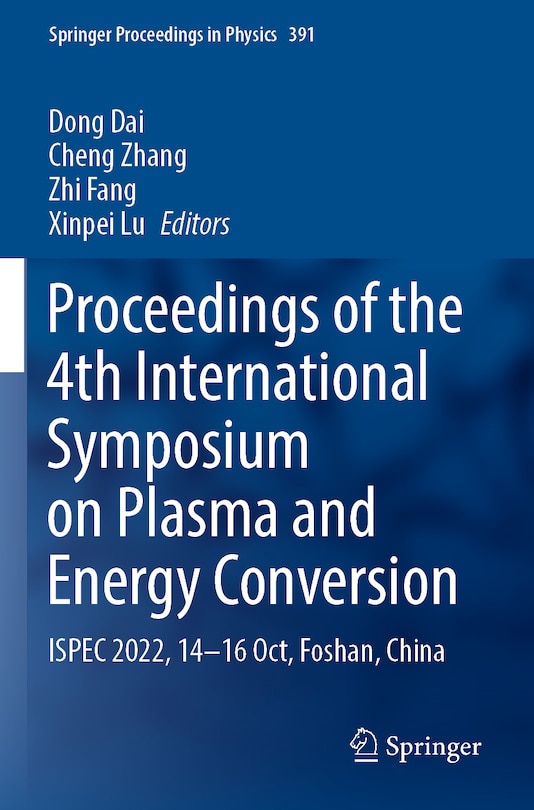 Couverture_Proceedings of the 4th International Symposium on Plasma and Energy Conversion