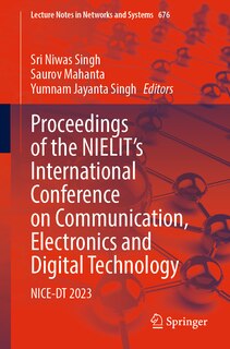 Couverture_Proceedings of the NIELIT's International Conference on Communication, Electronics and Digital Technology