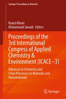 Couverture_Proceedings of the 3rd International Congress of Applied Chemistry