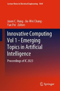 Front cover_Innovative Computing Vol 1 - Emerging Topics in Artificial Intelligence
