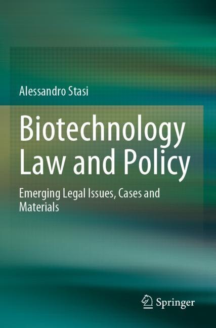 Couverture_Biotechnology Law and Policy