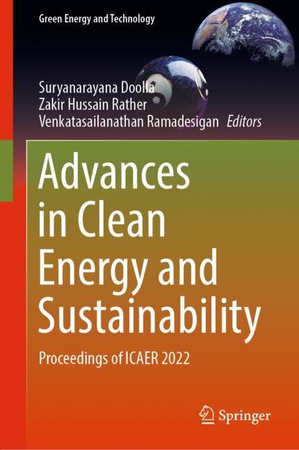 Couverture_Advances in Clean Energy and Sustainability