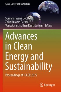 Couverture_Advances in Clean Energy and Sustainability