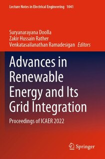 Front cover_Advances in Renewable Energy and Its Grid Integration