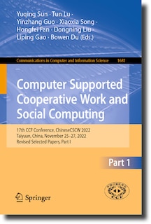 Front cover_Computer Supported Cooperative Work and Social Computing