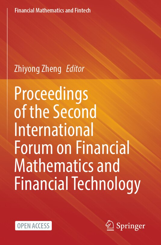 Couverture_Proceedings of the Second International Forum on Financial Mathematics and Financial Technology