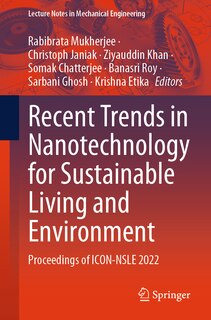 Couverture_Recent Trends in Nanotechnology for Sustainable Living and Environment
