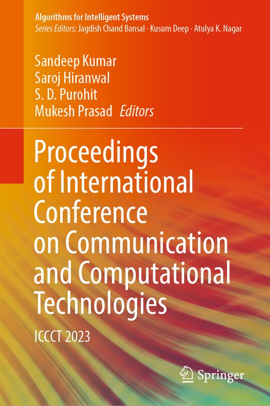 Front cover_Proceedings of International Conference on Communication and Computational Technologies