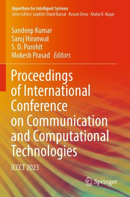Front cover_Proceedings of International Conference on Communication and Computational Technologies