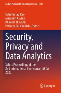 Front cover_Security, Privacy and Data Analytics