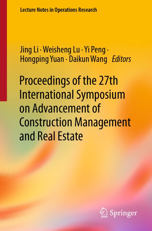 Couverture_Proceedings of the 27th International Symposium on Advancement of Construction Management and Real Estate