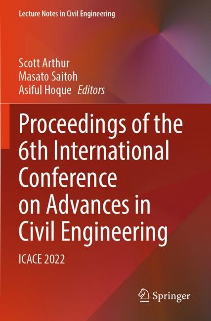Couverture_Proceedings of the 6th International Conference on Advances in Civil Engineering