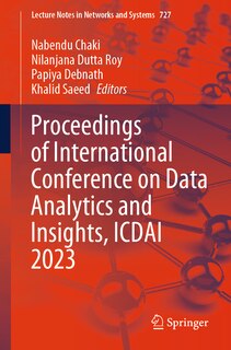 Couverture_Proceedings of International Conference on Data Analytics and Insights, ICDAI 2023