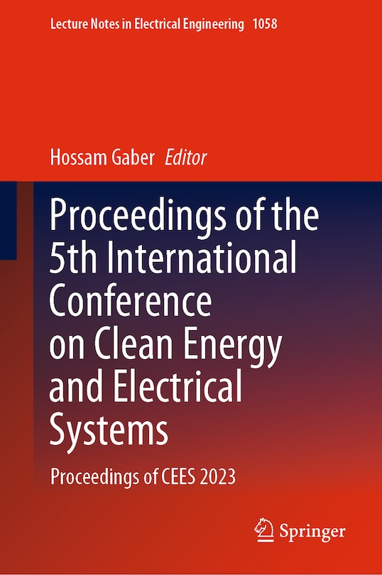 Couverture_Proceedings of the 5th International Conference on Clean Energy and Electrical Systems