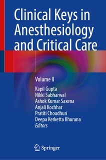Front cover_Clinical Keys in Anesthesiology and Critical Care
