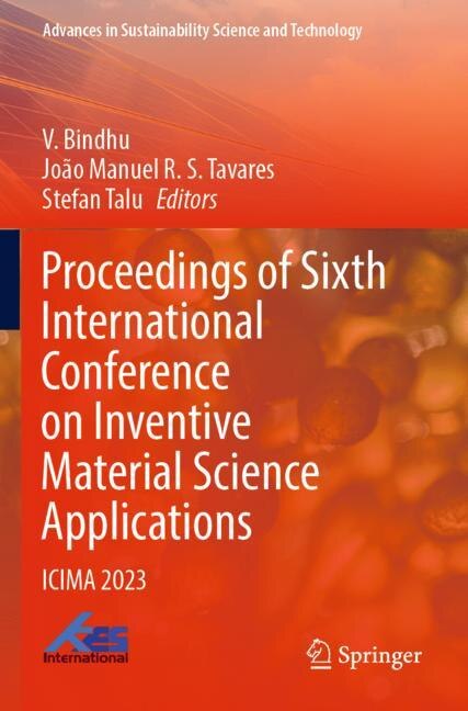 Couverture_Proceedings of Sixth International Conference on Inventive Material Science Applications