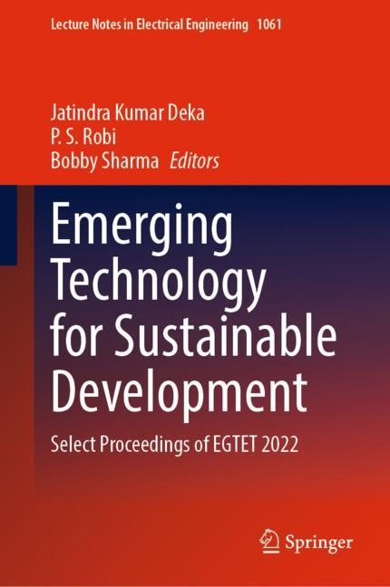 Front cover_Emerging Technology for Sustainable Development