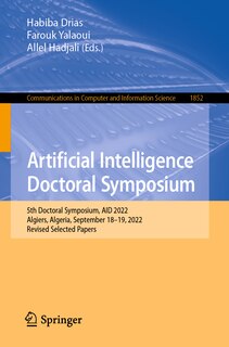 Couverture_Artificial Intelligence Doctoral Symposium