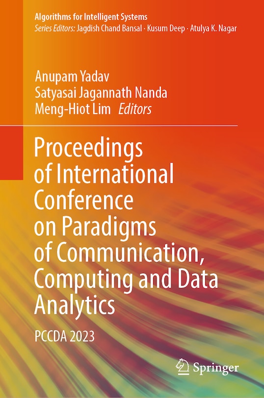 Couverture_Proceedings of International Conference on Paradigms of Communication, Computing and Data Analytics